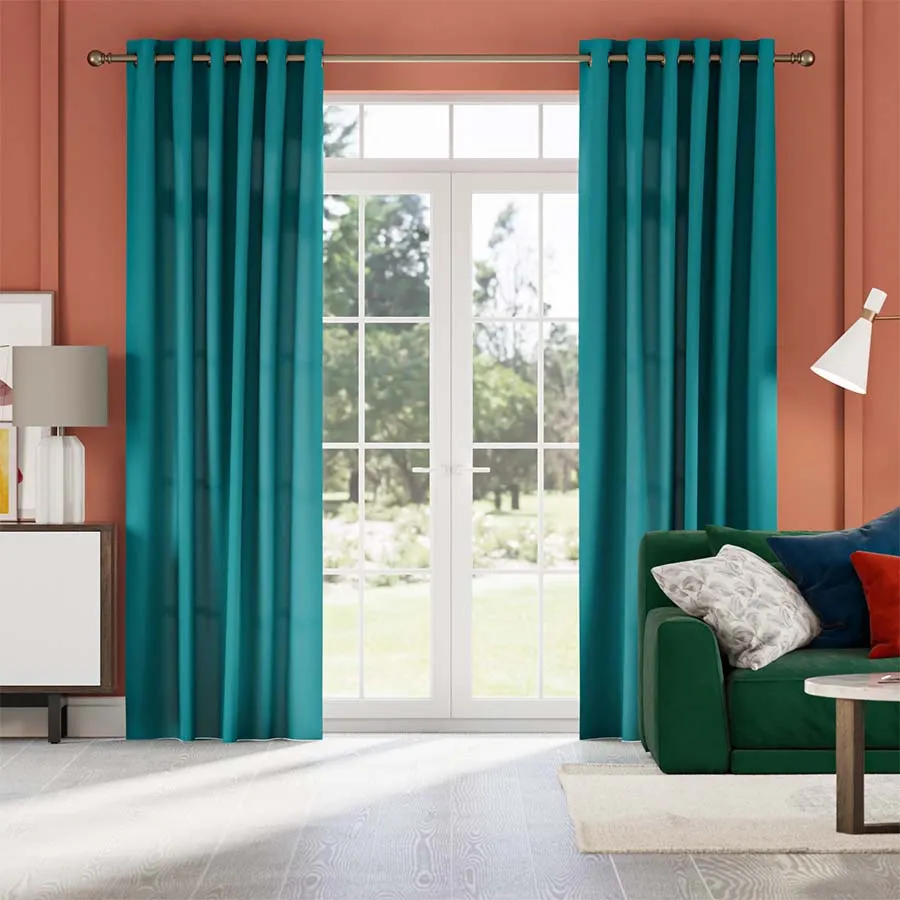 Draped deals shade curtain