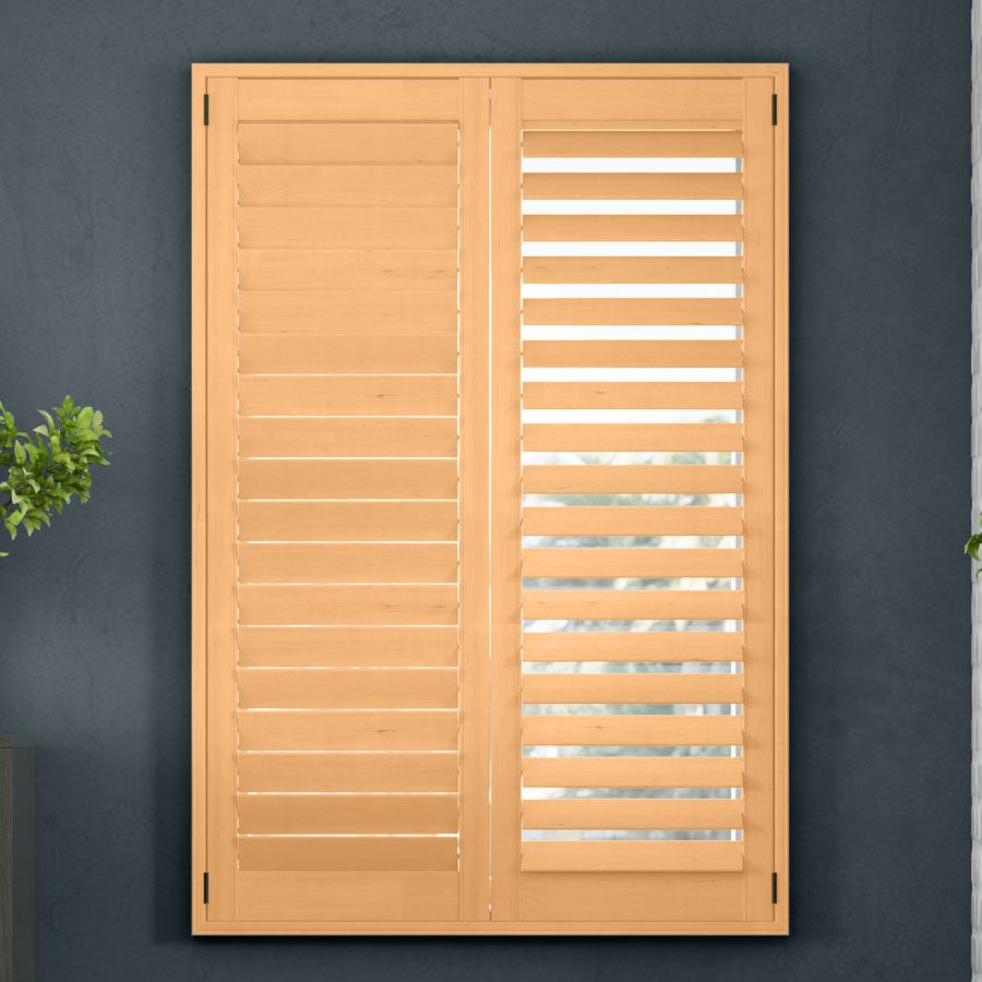 Stained Basswood Shutters