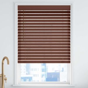 35 or 50mm slats Luxury Basswood Venetian Blinds Real Wood blinds in 10 Colours 