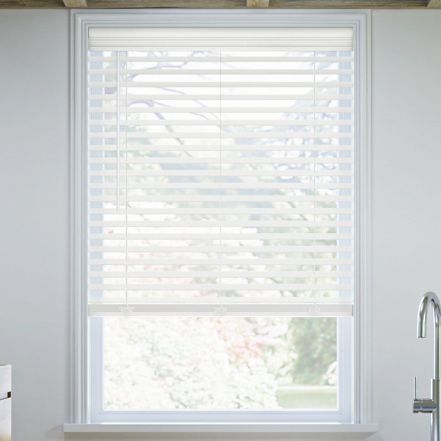 2" Traditional Cordless Faux Wood Blinds