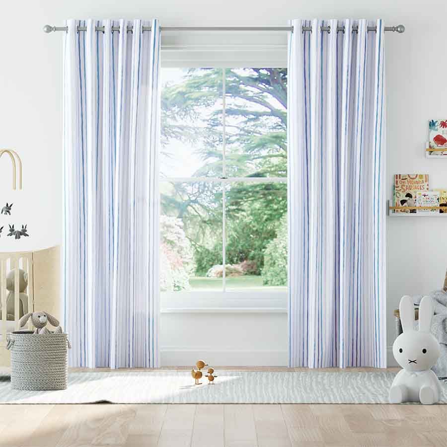 Blue Multi Painted Stripes 11199