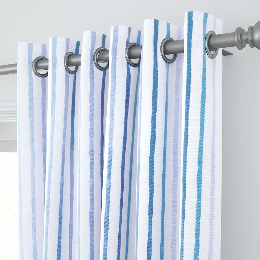 Blue Multi Painted Stripes 11199