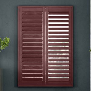 Stained Basswood Shutters