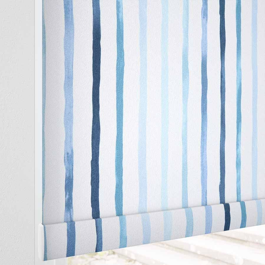 Blue Multi Painted Stripes 11581