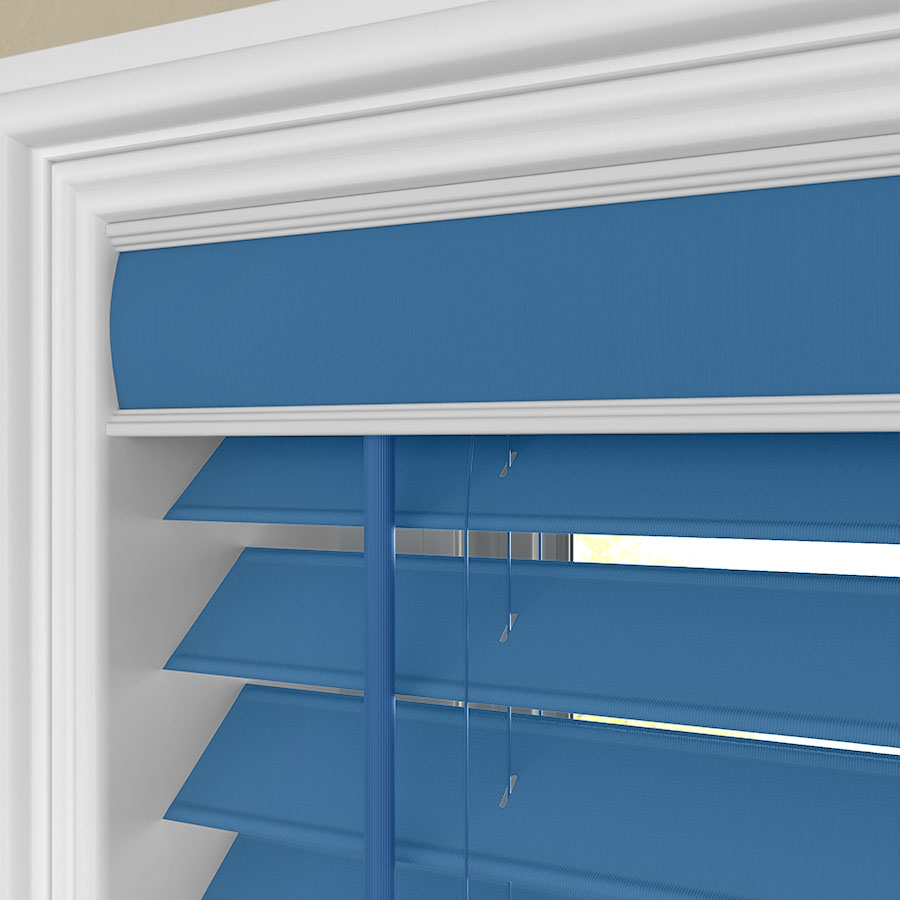 Fabric Cloth Window Blinds 2 1/2" Room Darkening Fabric Horizontal