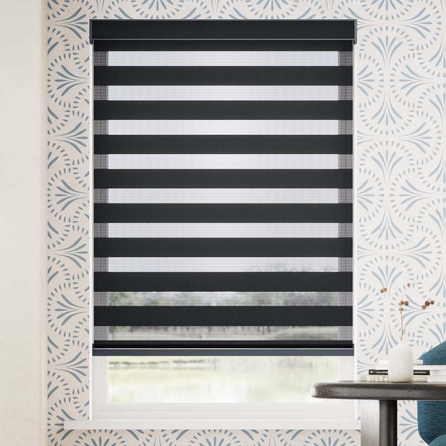 Black Solid Weave 12476