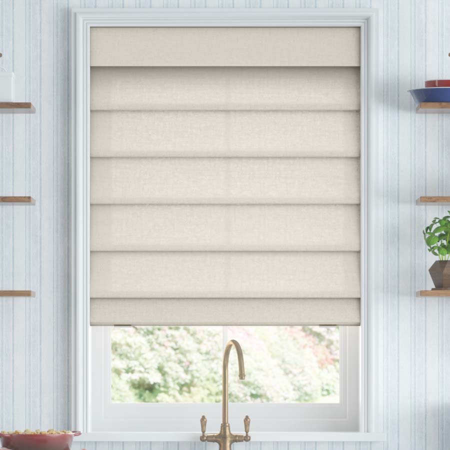 Distressed Chic Roman Shades