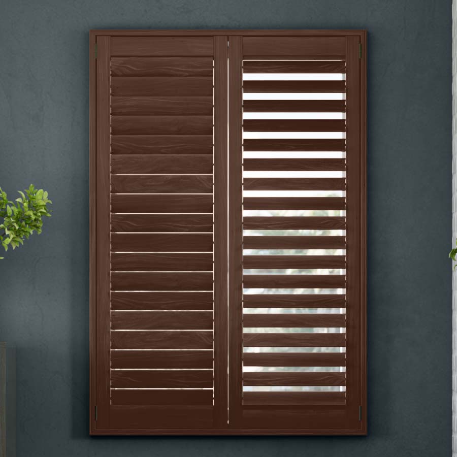 Stained Linden Wood Shutters