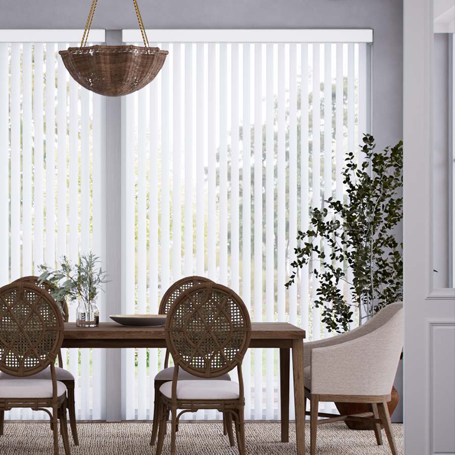 ForestView Faux Wood Vertical Blinds