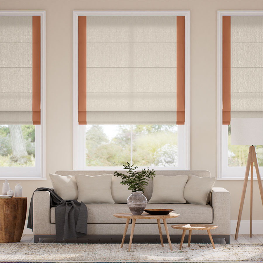 Linen Hopsack & Paleo Linen Pumpkin 15808