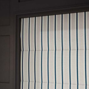 Twill Stripe Linen Deep Blue 15827