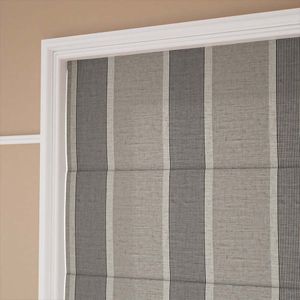 Brazen Stripe Linen Vintage Graphite Grey 15828
