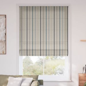 Twill Stripe Linen Ribbon Blue 15832