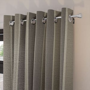 Brazen Stripe Linen Vintage Graphite Grey 15828