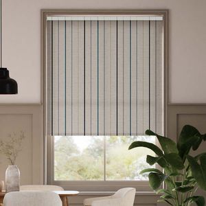 Twill Stripe Linen Ribbon Blue 15839
