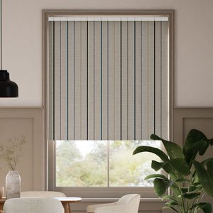 Twill Stripe Linen Ribbon Blue 15846