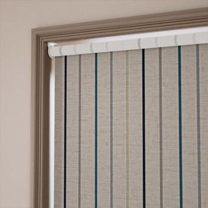 Twill Stripe Linen Ribbon Blue 15846