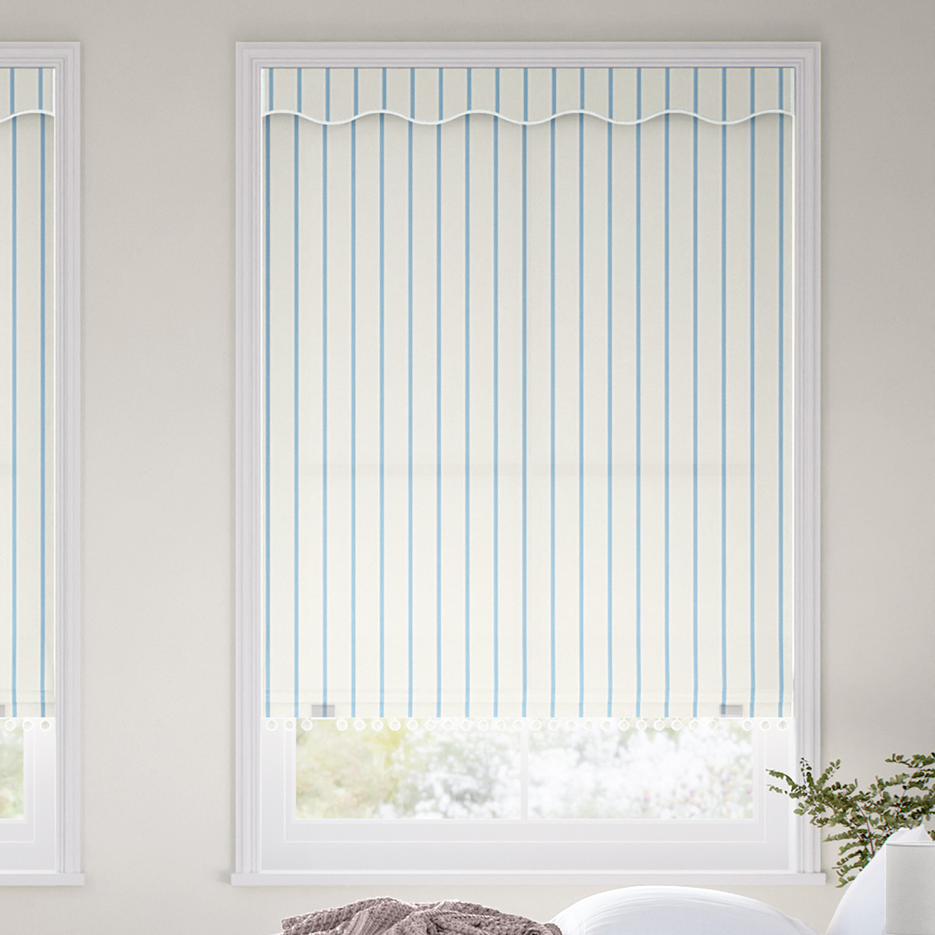 Twill Stripe Sky Blue 16132