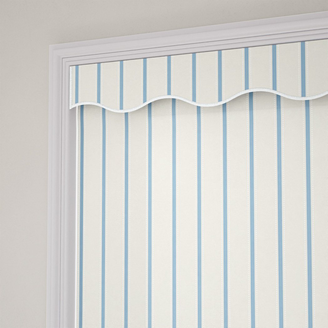 Twill Stripe Sky Blue 16132