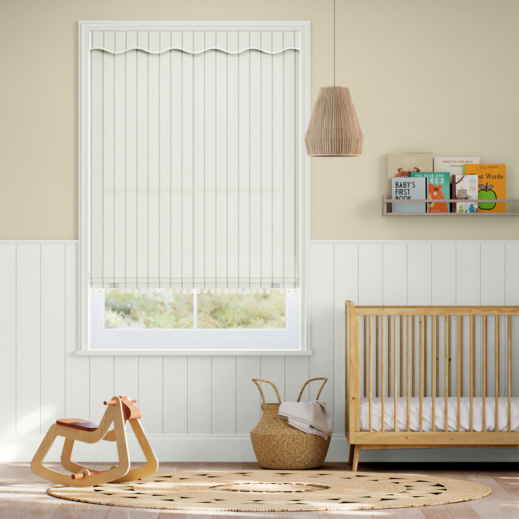 Twill Stripe Duck Egg 16134