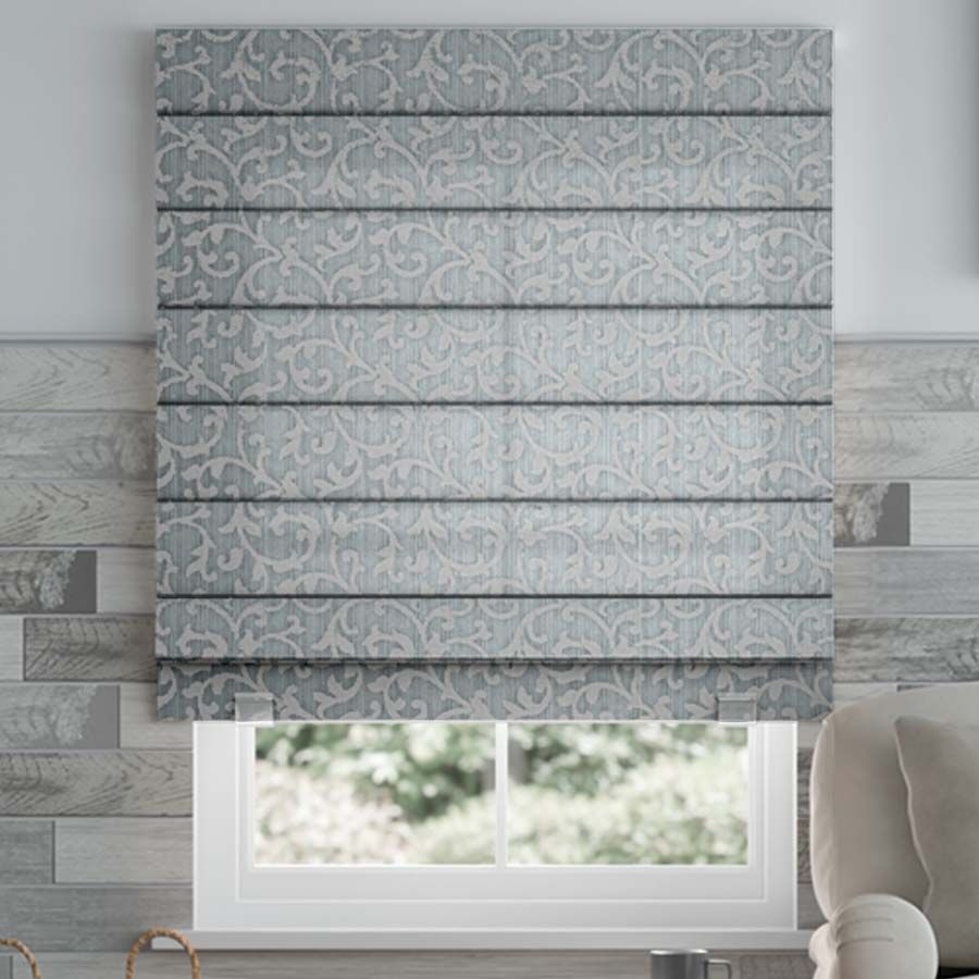 Gray Floral Scroll 11080