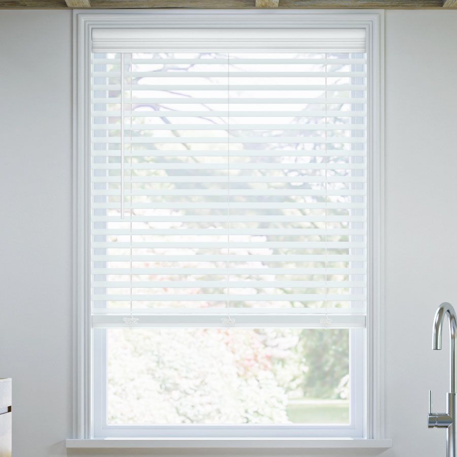 2" Subtle Cordless Faux Wood Blinds