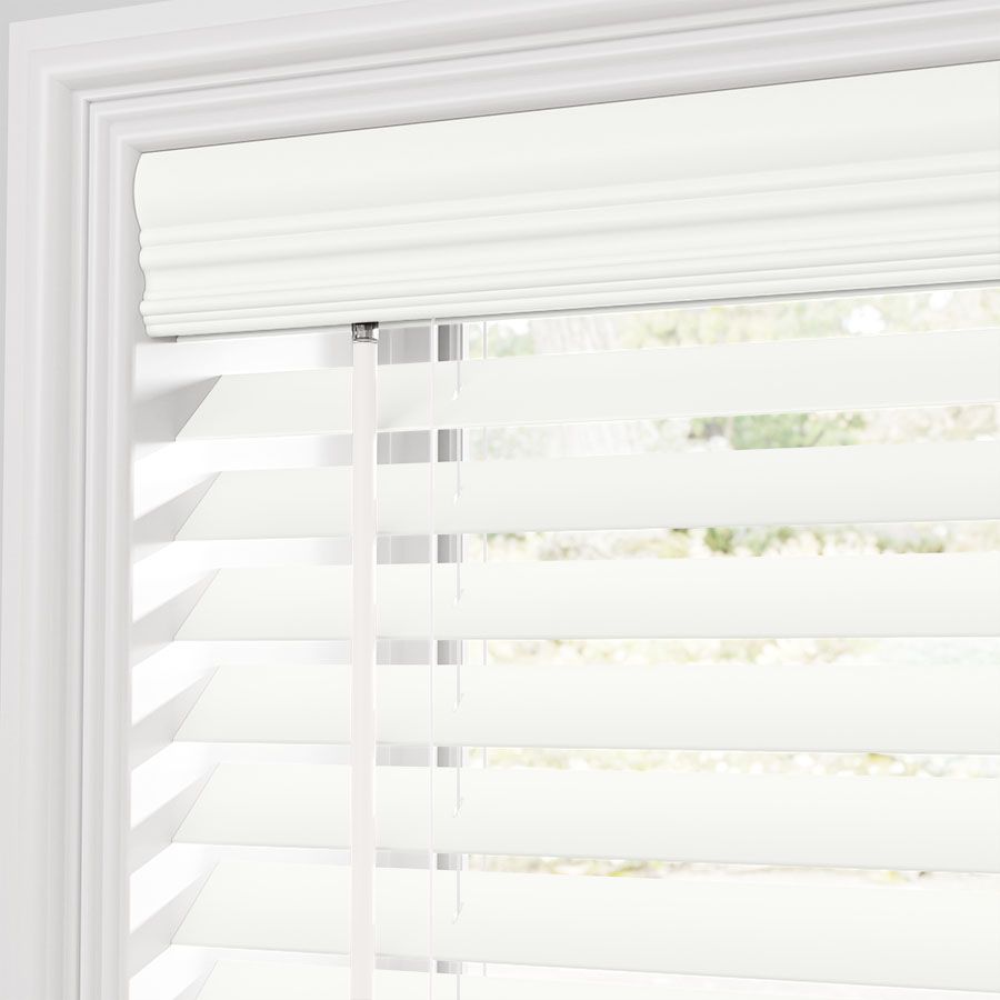 2" Premier Cordless Faux Wood Blinds | SelectBlinds.com