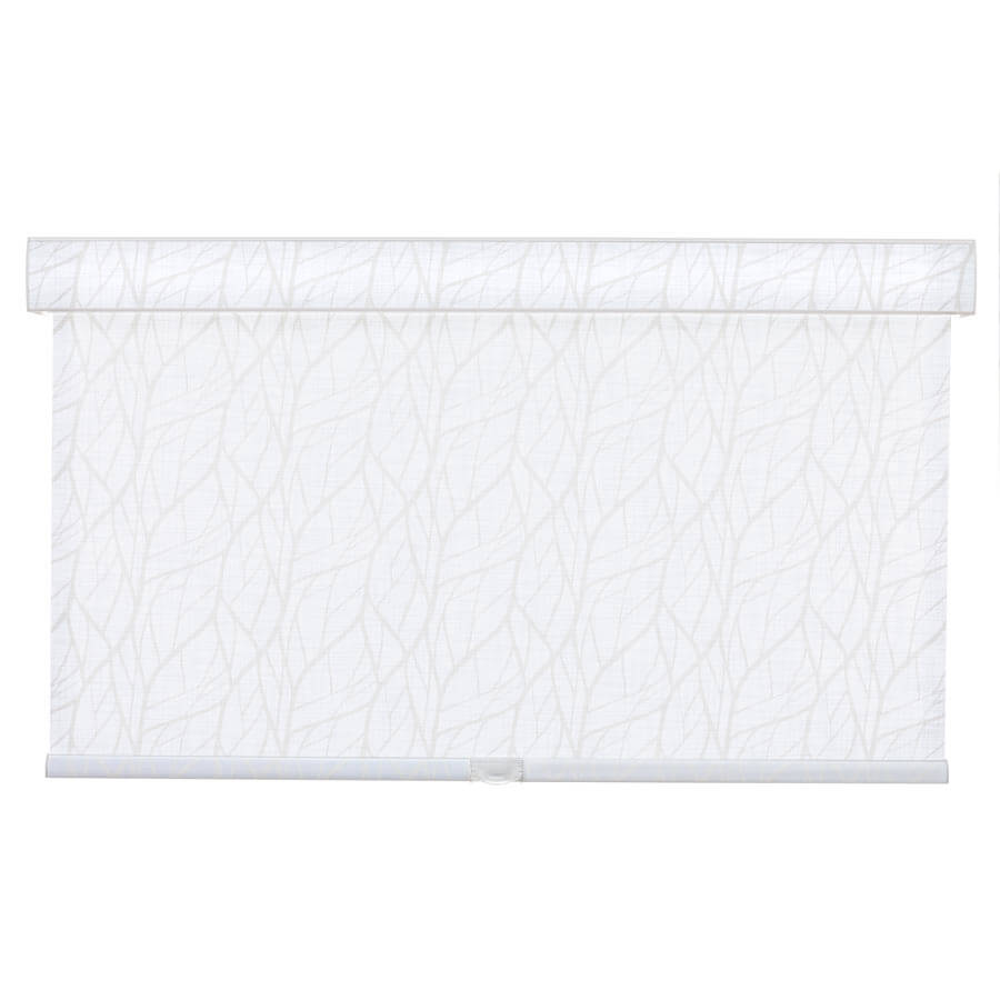 White Embossed Roller Shades