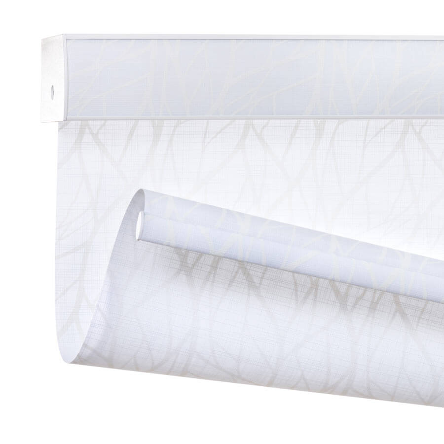 White Embossed Roller Shades