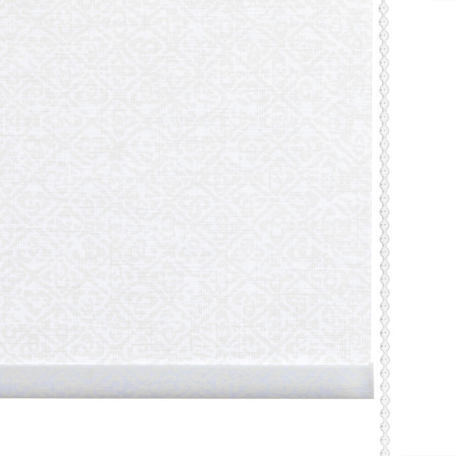 White Embossed Roller Shades