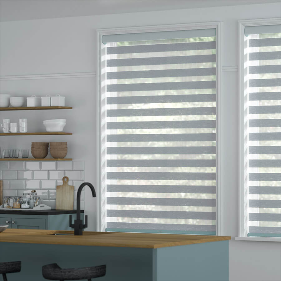 Window Blinds Light Filtering Zebra Shade MYLUK Fabrics Anti Uv Custom Made 