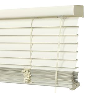 1 Inch Select Preferred Aluminum Blinds in Old Lace  with Color Coordinating Headrail