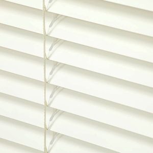1 Inch Select Preferred Aluminum Blinds  in Old Lace with Color Matching Ladder Cords