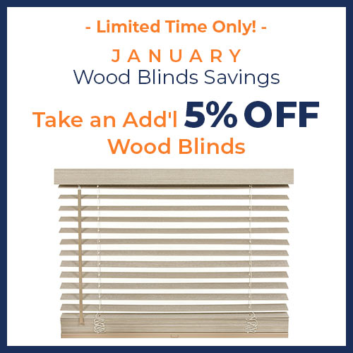 Extra 5% Off All Wood Blinds