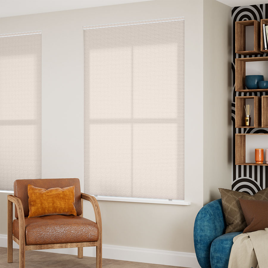 Cellular Shades - Retro Printed Cordless Light Filtering Cellular Shades