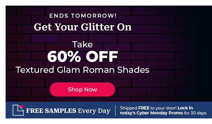 Take 60% Off Textured Glam Roman Shades