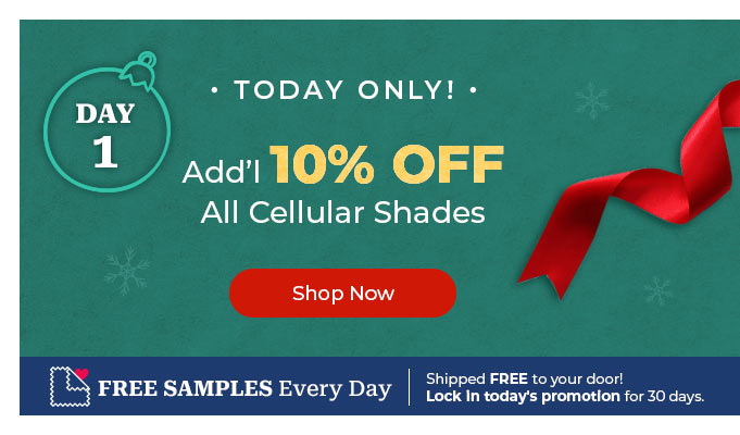 10% Off All Cellular Shades