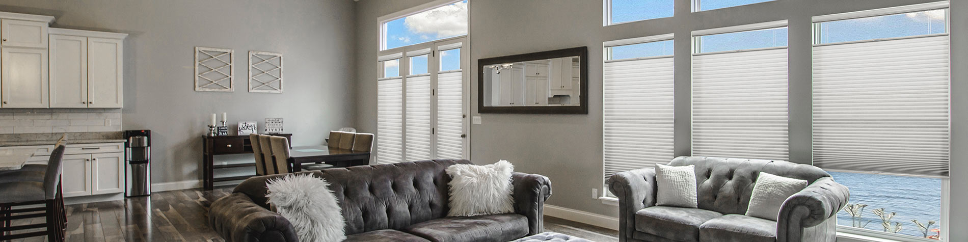 Raise and lower your blinds from both the top & bottom.