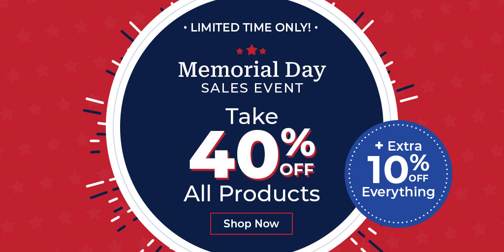 Take 40% + Extra 10% Off Everything