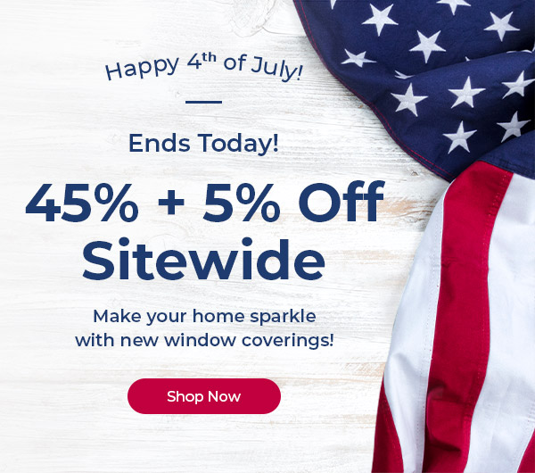 Happy Fourth of July! 45% + 5% Off Sitewide