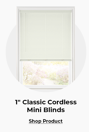 1 inch classic cordless mini blinds
