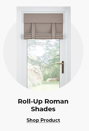 1 inch roll-up roman shades