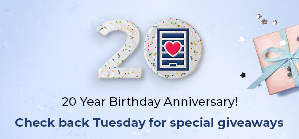 We're Turning 20!