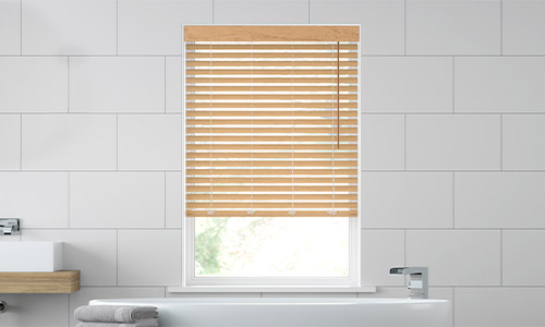 Take 50% Off* Wood Blinds!