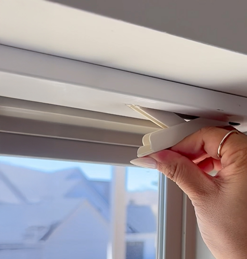Image of no drill blinds