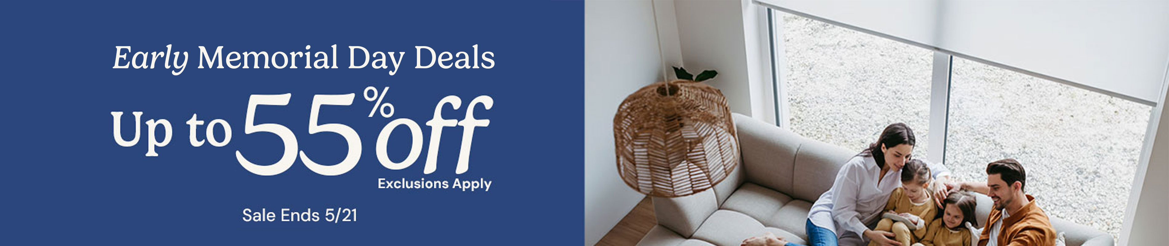 Hero image of window shades and blinds