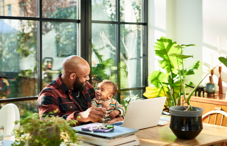 Image of person at computer