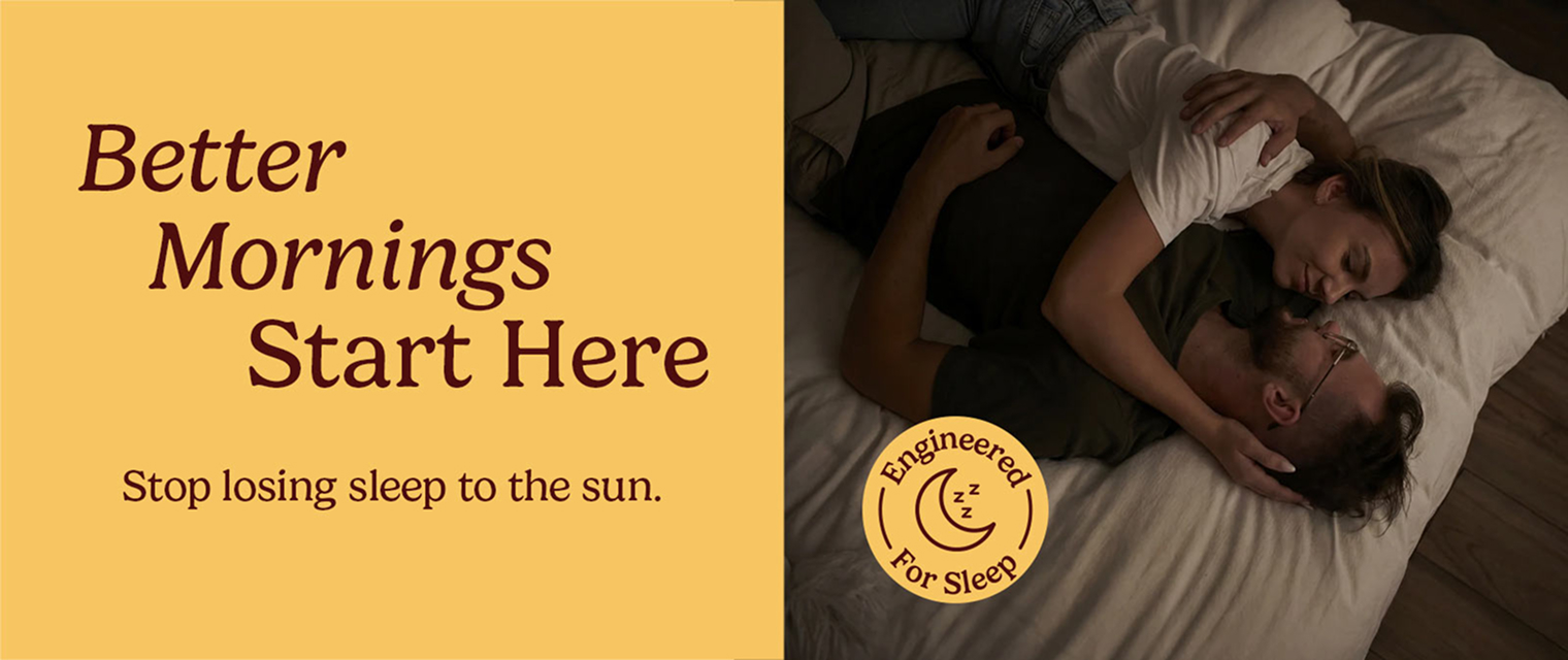 Hero image of colored blinds