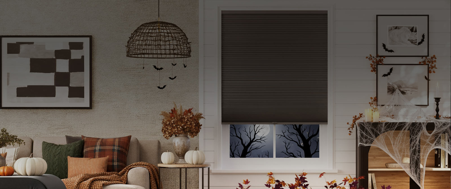 Hero image of colored blinds