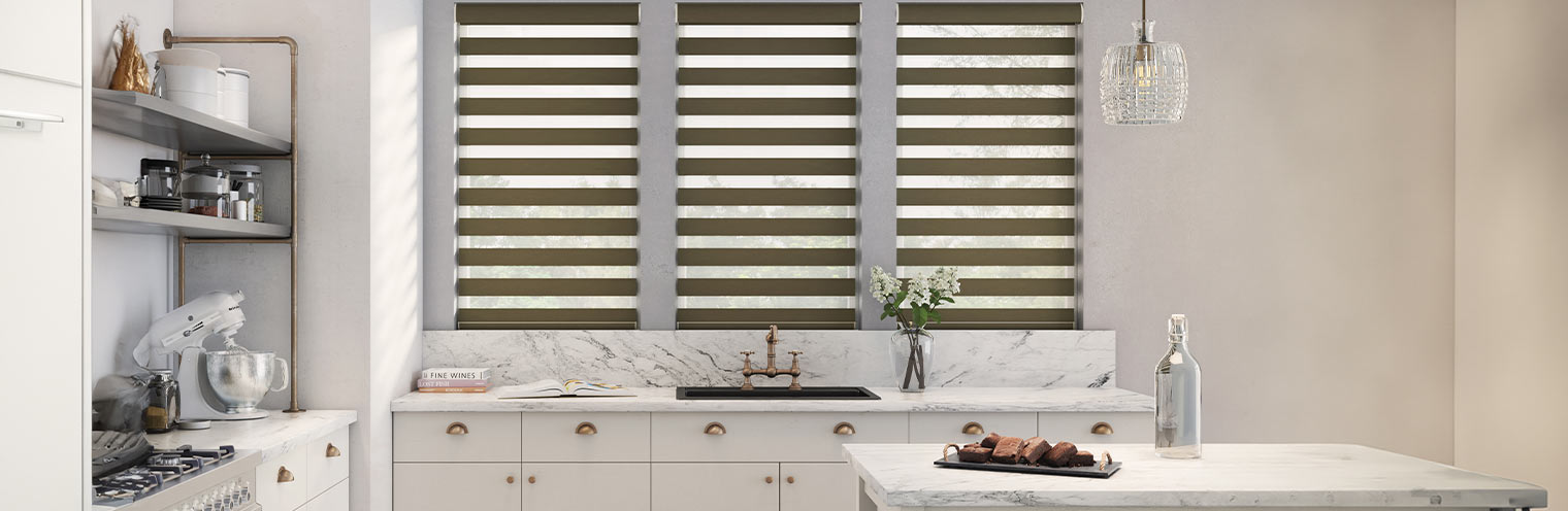 Hero image of colored blinds